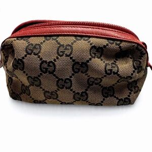 Gucci Canvas Monogram Pouch
